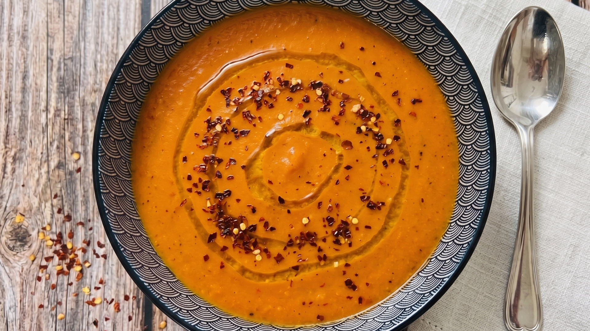 Червена леща с печени чушки по Аюрведа